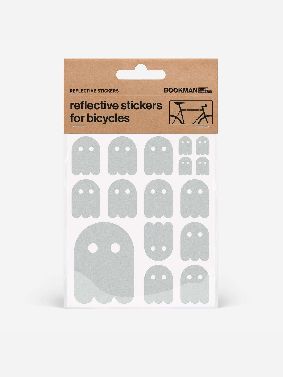 Naklejki odblaskowe BOOKMAN Reflective Stickers Ghost biały