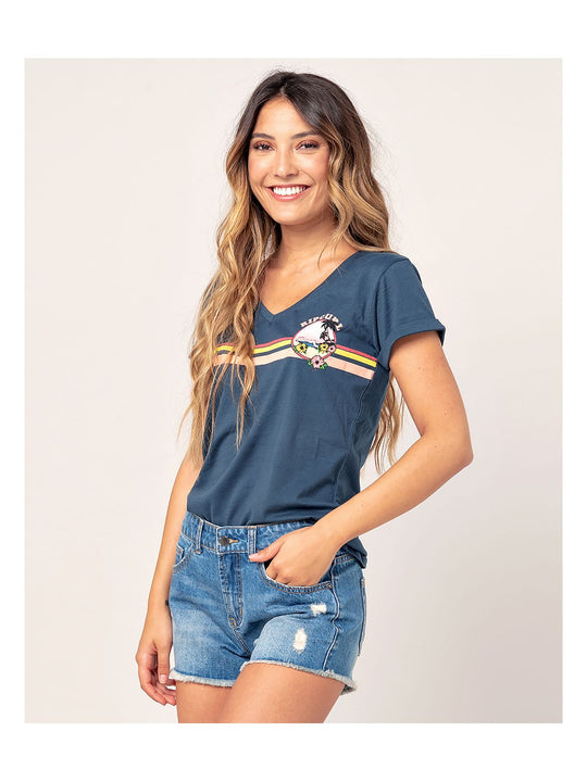 T-Shirt RIP CURL GOLDEN STATE V NECK - Koszulka - Adventure Sports
