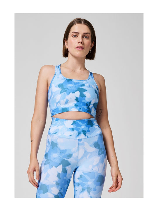 Top do ćwiczeń CASALL Blossom Square Neck Sports niebieski - Adventure
