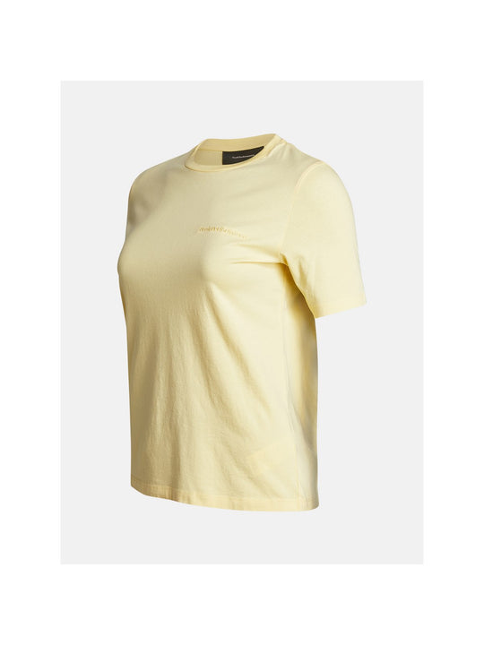 T Shirt Peak Performance W Original Small Logo Tee - żółty
