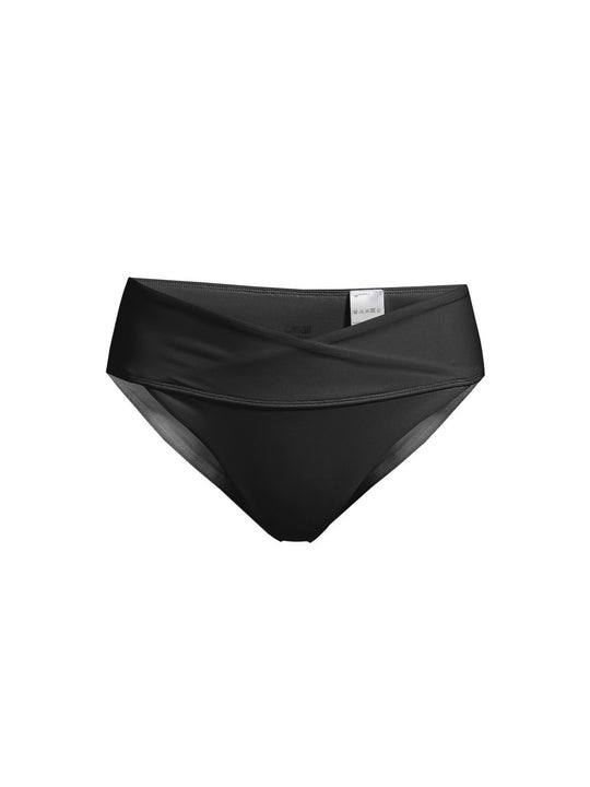 Majtki Kąpielowe CASALL High Waist Wrap Bikini Brief czarny - Stroje kąpielowe - Adventure Sports

