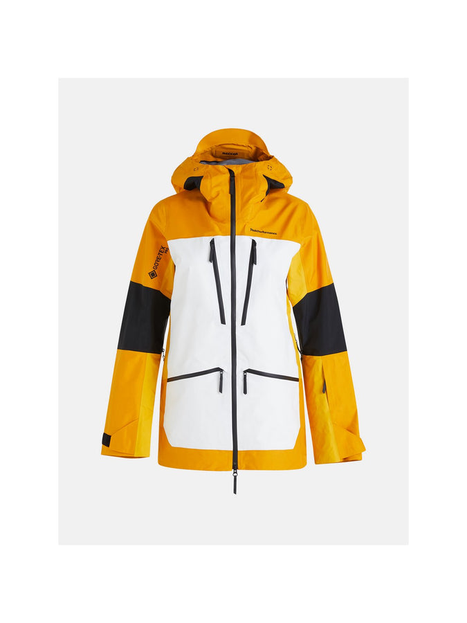 Kurtka narciarska Peak Performance W Vertical GoreTex Pro Jacket żółty