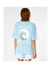 T-Shirt RIP CURL Destroy Waves Heritage Fit Tee - niebieski
