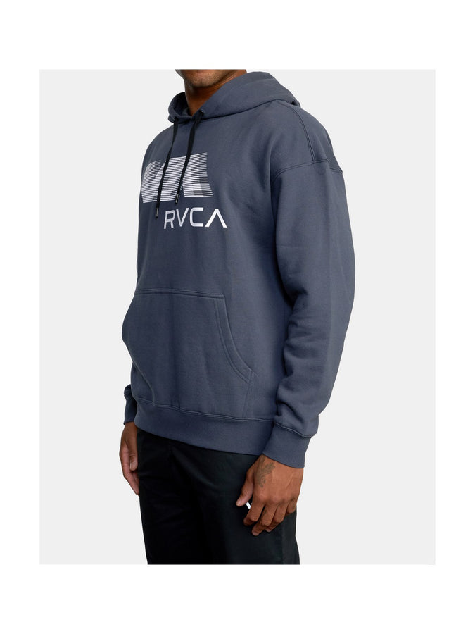 Bluza z kapturem VA RVCA Blur Hoodie - niebieski