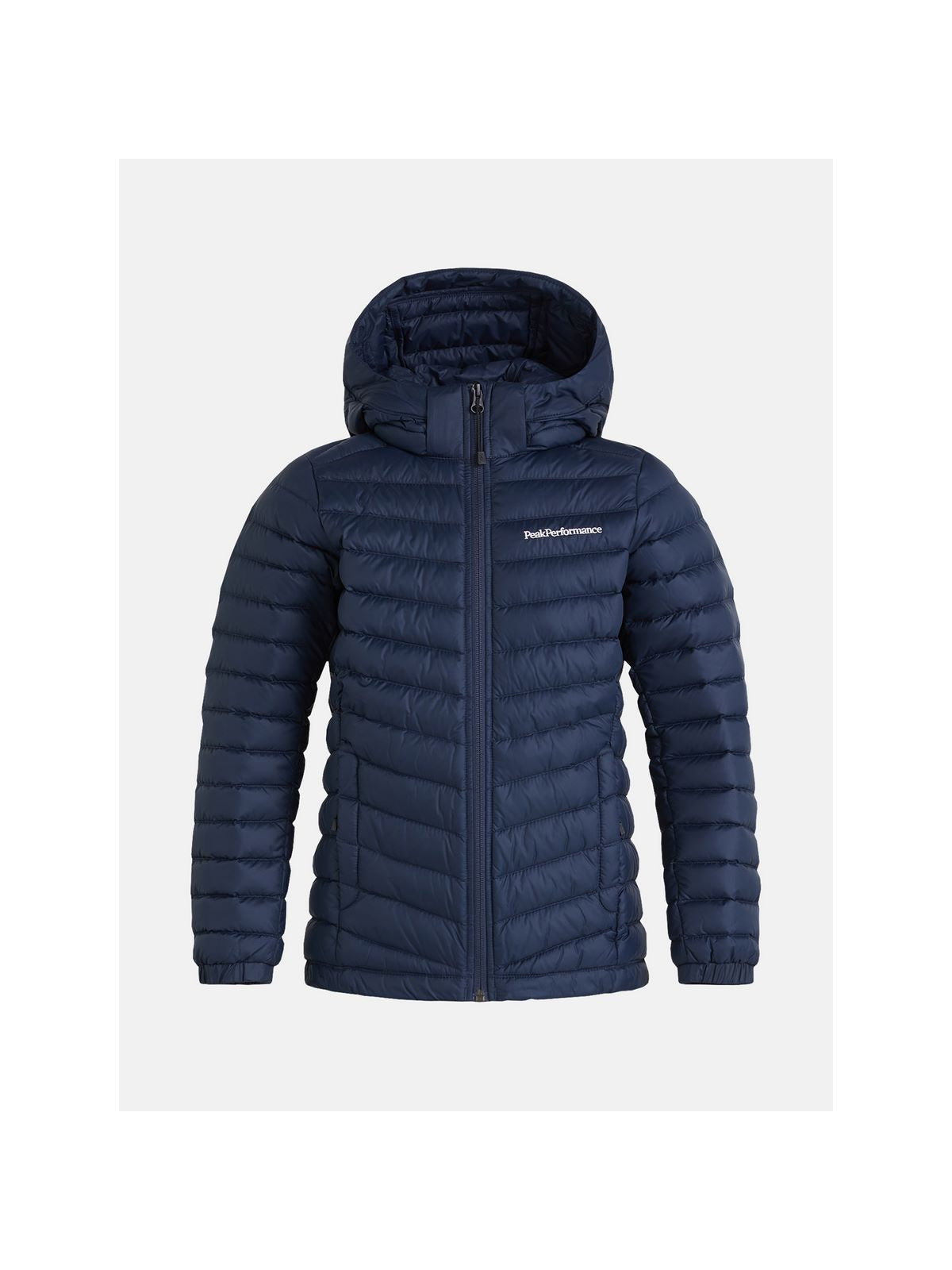 Kurtka puchowa Peak Performance Jr Frost Down Hood Jacket niebieski