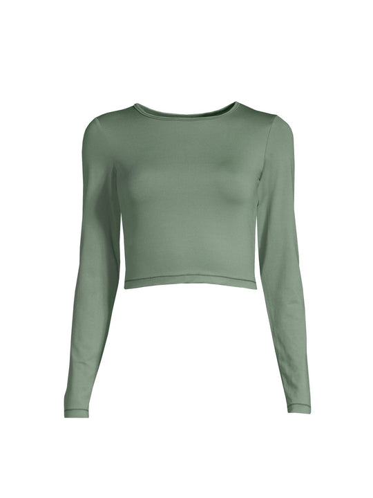 Koszulka CASALL Crop Long Sleeve zielony
