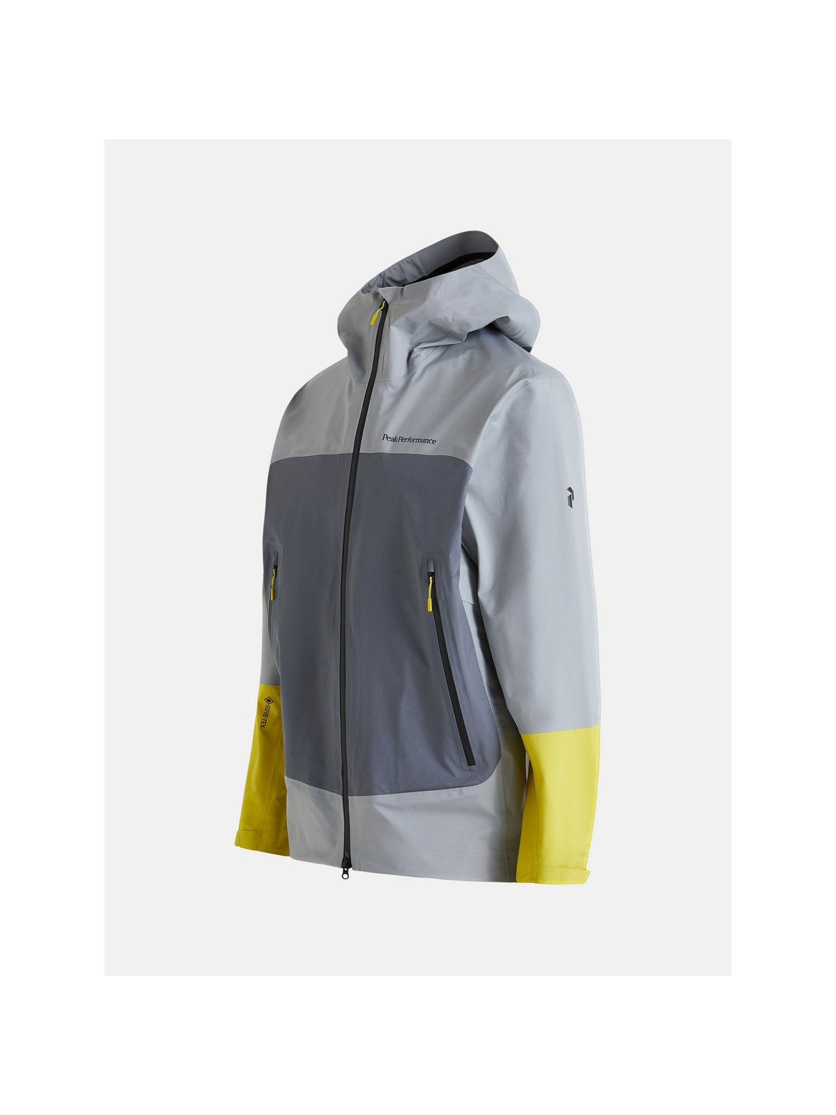 Kurtka Peak Performance M Vislight Gore-Tex Light Jacket - szary/limonkowy