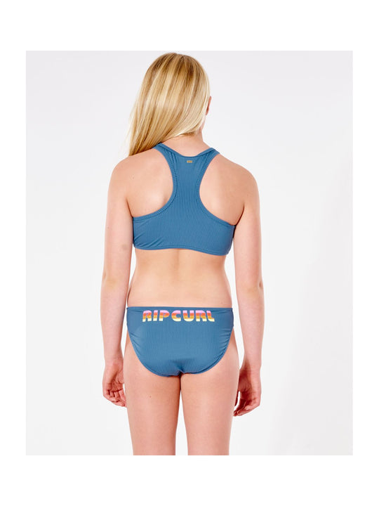 Bikini RIP CURL Surf Revival Crop Set - Girl - niebieski