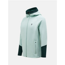Bluza damska mid layer Peak Performance M Rider Zip Hood zielony - Adventure Sports

