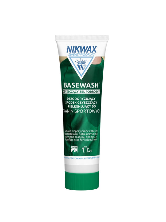 Środek piorący NIKWAX BaseWash w żelu - tubka 100 ml - Środki Czyszczące - Adventure Sports
