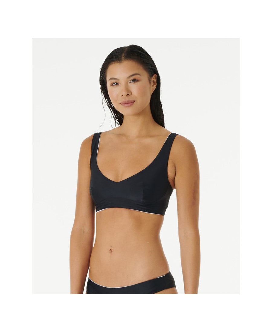 Top RIP CURL Mirage Revo Crop czarny - Adventure Sports