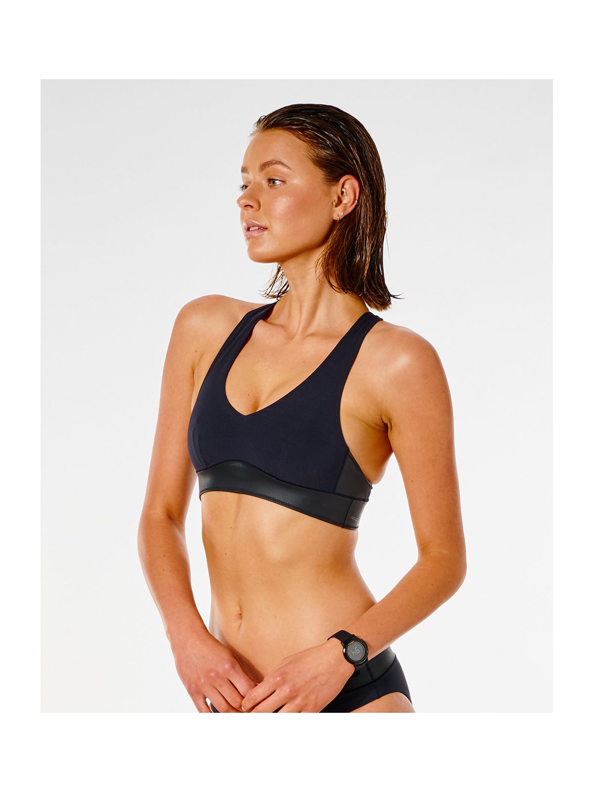 Góra bikini RIP CURL Mirage Ultimate Crop - czarny - Stroje kąpielowe - Adventure Sports