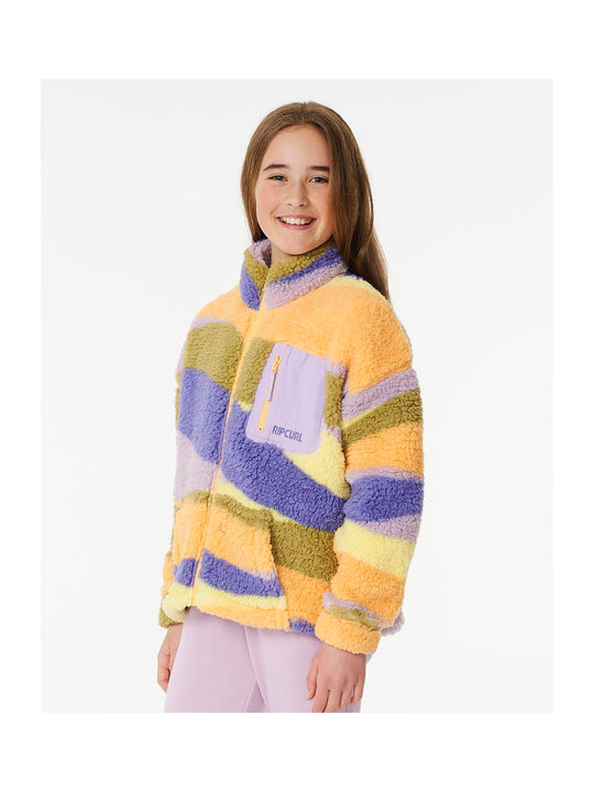 Bluza dziewczęca RIP CURL Sunrise Wavy Polar Fleece-Girl multicolor
