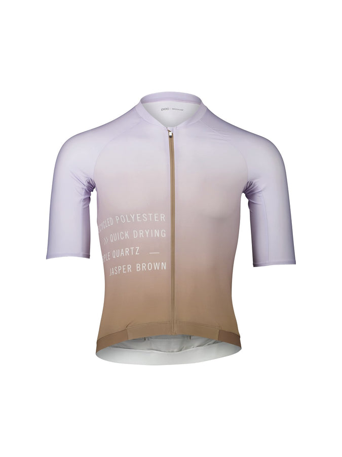Koszulka rowerowa POC M's Pristine Print Jersey brązowy