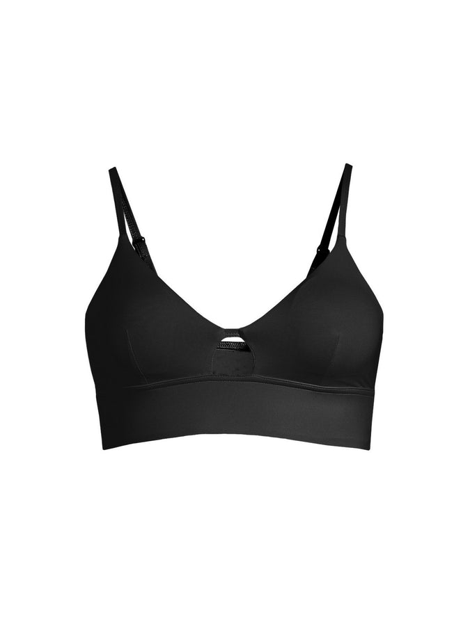 Top kąpielowy CASALL Triangle Cut-Out Bikini Top czarny