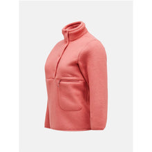 Bluza Peak Performance W Fleece Snap T różowy - Adventure Sports
