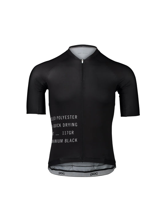 Koszulka rowerowa POC M&#39;s PRISTINE PRINT Jersey - czarny
