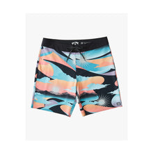 Boardshorty BILLABONG Sundays Pro M Bdsh - czarny/pomarańczowy/niebieski - Adventure Sports
