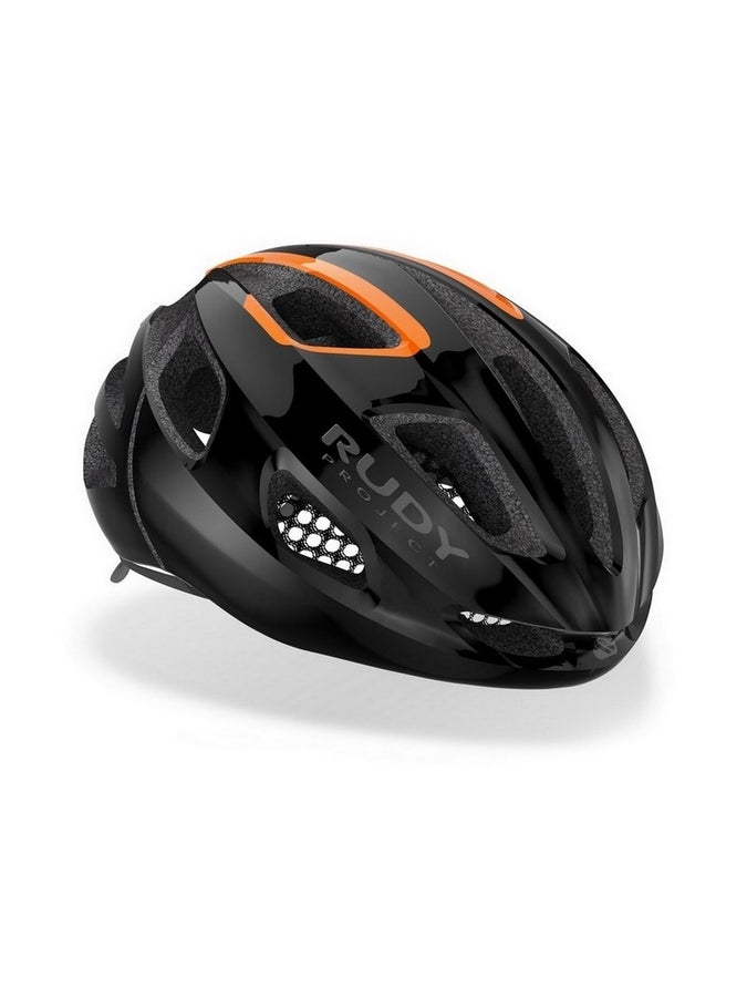 Kask rowerowy RUDY PROJECT STRYM - czarny/pomarańczowy
