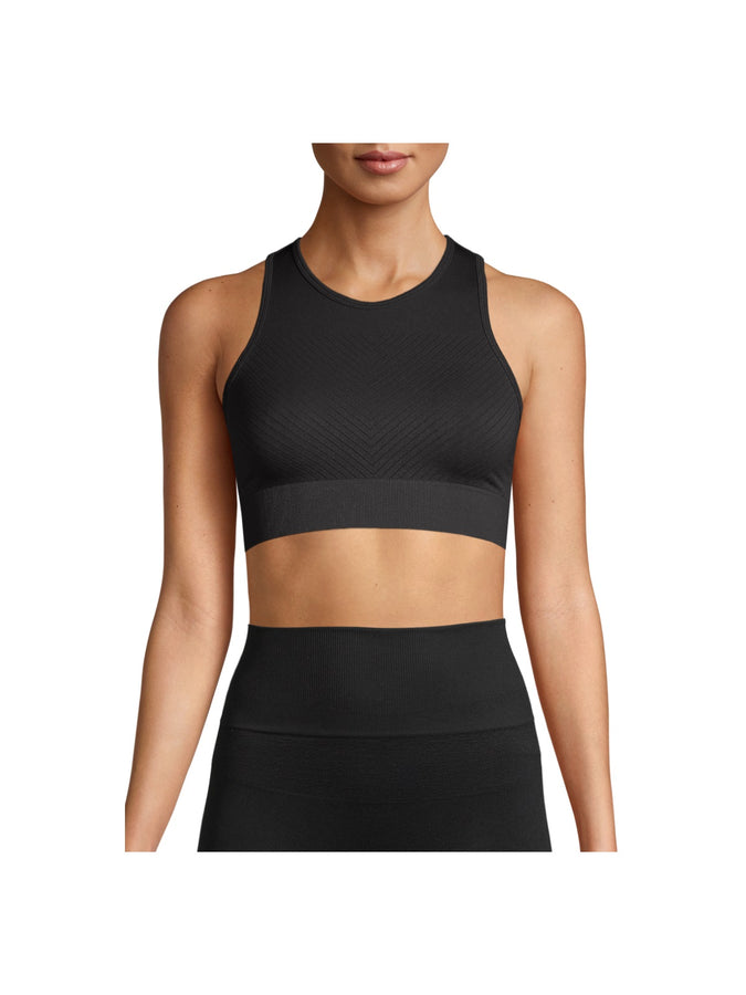 Top do ćwiczeń CASALL Essential Block Seamless Sport Top czarny