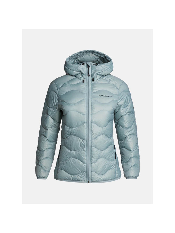 Kurtka puchowa Peak Performance W Helium Down Hood Jacket - zielony