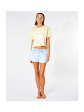 T-Shirt RIP CURL Playabella Crop Tee - jasny żółty