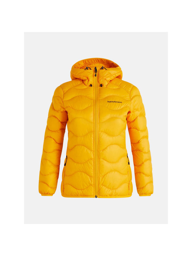 Kurtka puchowa Peak Performance W Helium Down Hood Jacket żółty