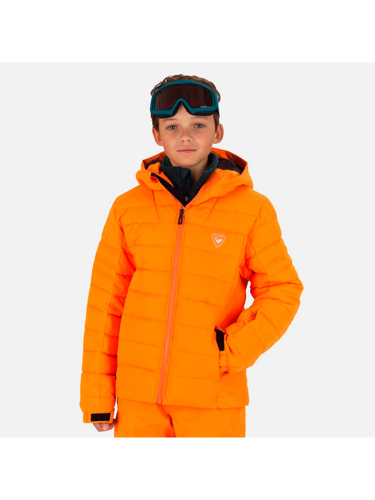Kurtka narciarska ROSSIGNOL Boy Rapide Jkt pomarańczowy