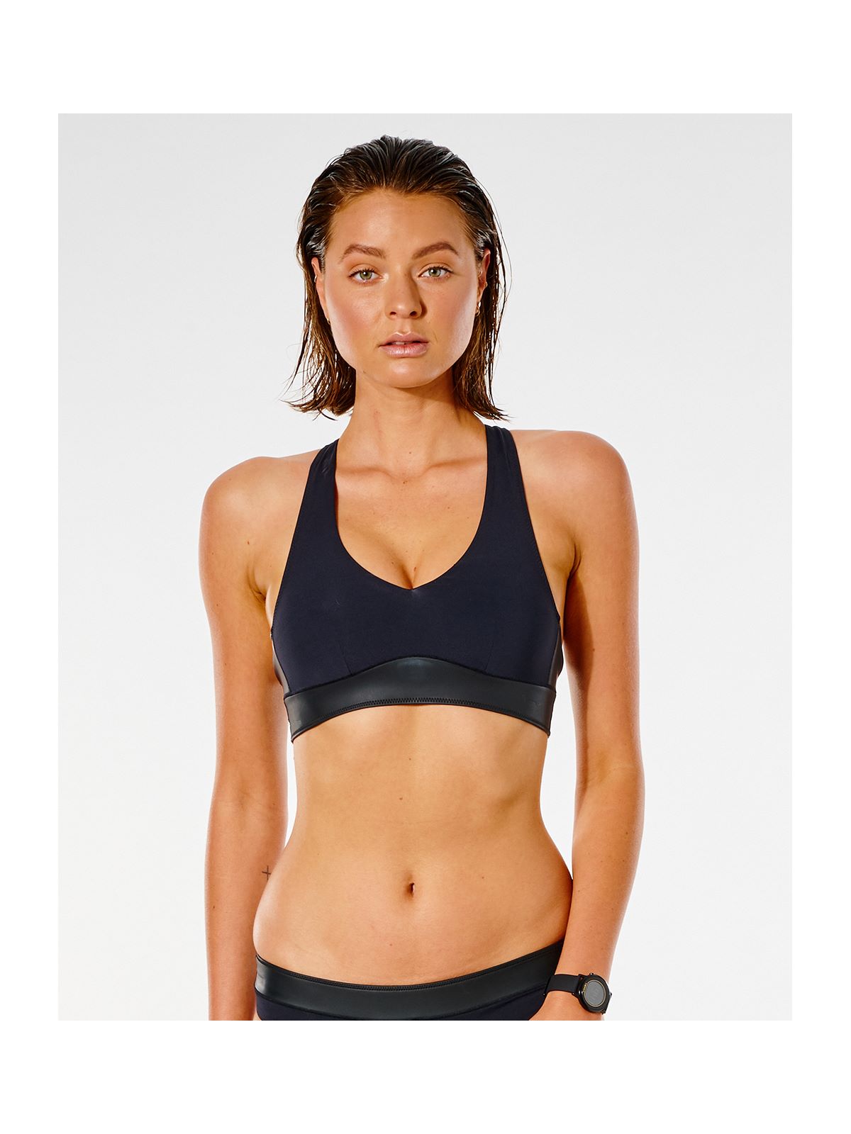 Góra bikini RIP CURL Mirage Ultimate Crop - czarny - Stroje kąpielowe - Adventure Sports