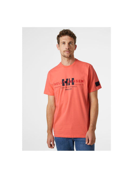 T-Shirt Helly Hansen Rwb Graphic T-Shirt pomarańczowy
