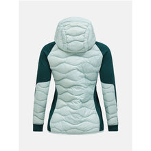 Kurtka puchowa Peak Performance W Helium Down Hybrid Hood zielony - Adventure Sports

