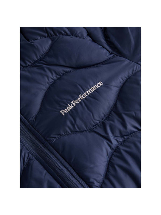 Kurtka puchowa Peak Performance W Helium Down Hood Jacket niebieski
