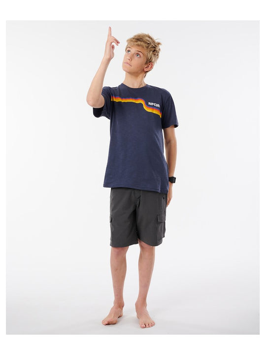T-Shirt RIP CURL SURF REVIVAL TEE-BOYS granatowa - Koszulka - Adventure Sports
