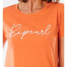 T-Shirt damski RIP CURL CLASSIC SHORE TEE pomarańczowy - Koszulka - Adventure Sports
