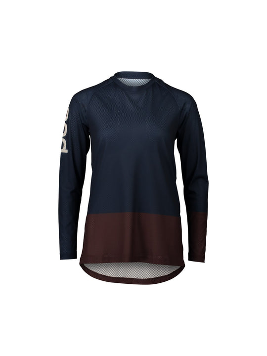 Koszulka rowerowa POC W&#39;s MTB PURE LS Jersey - granatowy | brązowy