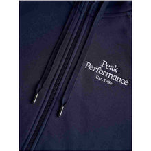 Bluza Peak Performance W Original Zip Hood - granatowy - Adventure Sports
