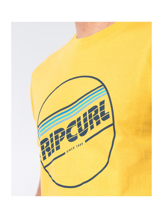 T-Shirt RIP CURL YO MAMA S/S TEE żółty - Koszulka - Adventure Sports
