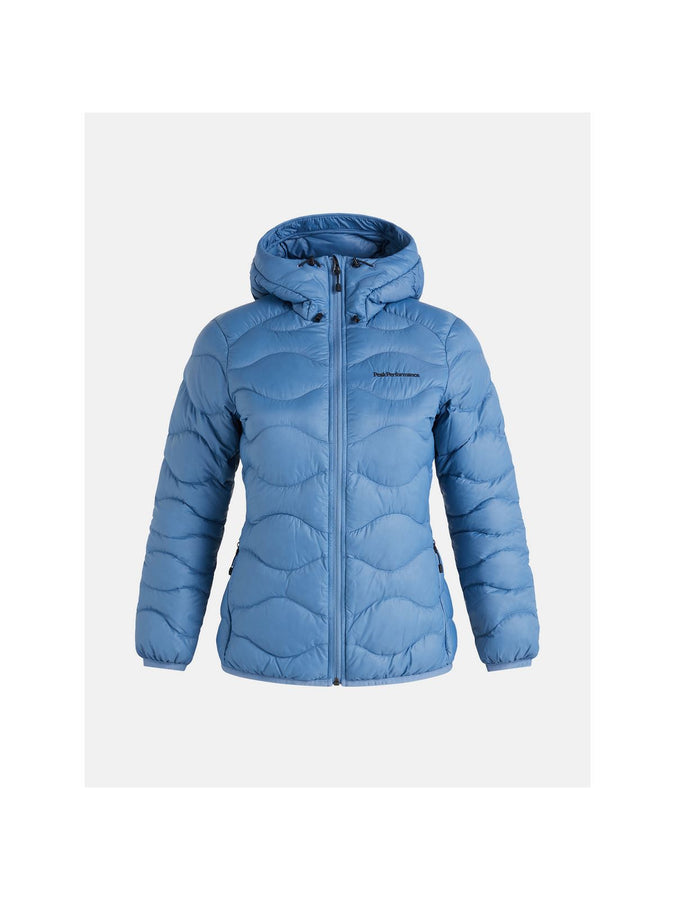 Kurtka puchowa Peak Performance W Helium Down Hood Jacket niebieski