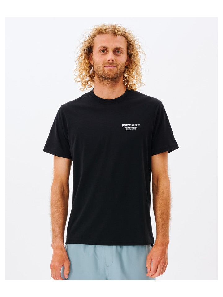 T-Shirt RIP CURL Vaporcool Rogue Tee czarny - Koszulka - Adventure Sports