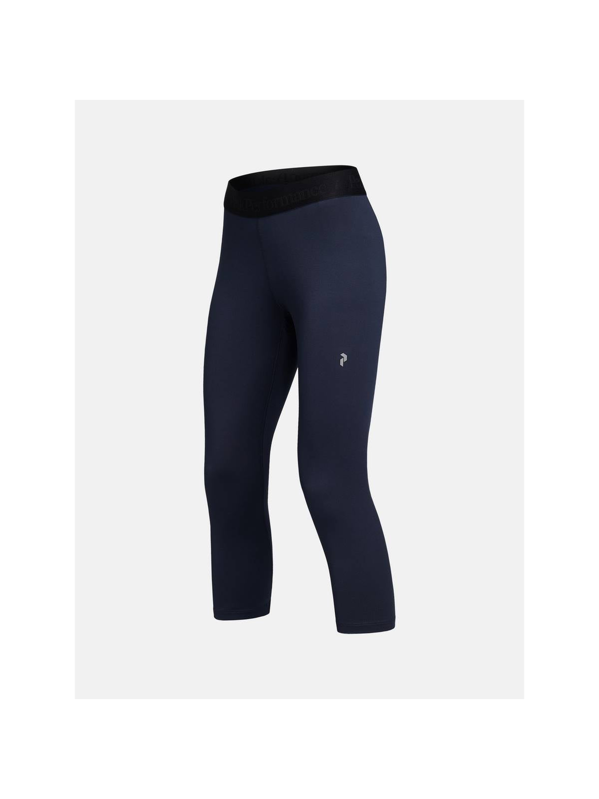 Legginsy termiczne Peak Performance W SPIRIT SHORT JOHNS granatowe