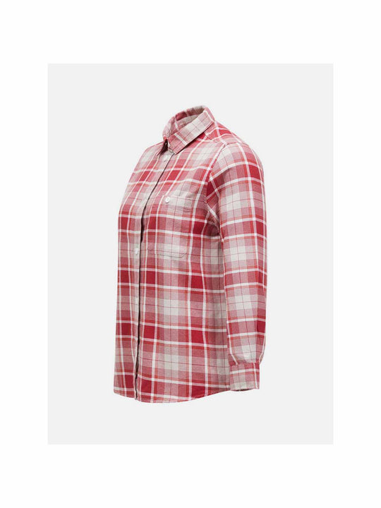 Koszula Peak Performance W Cotton Flannel Shirt czerwono biała krata
