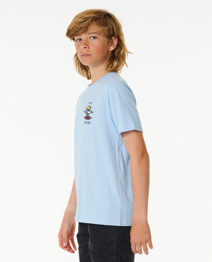 T-Shirt chłopięcy RIP CURL Search Icon Tee -Boy niebieski