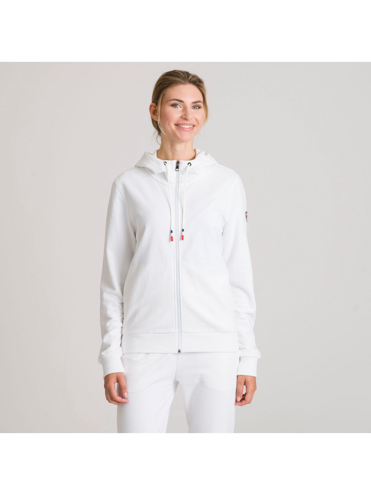 Bluza Rossignol W Logo Sweat Fz Hood Ft biały