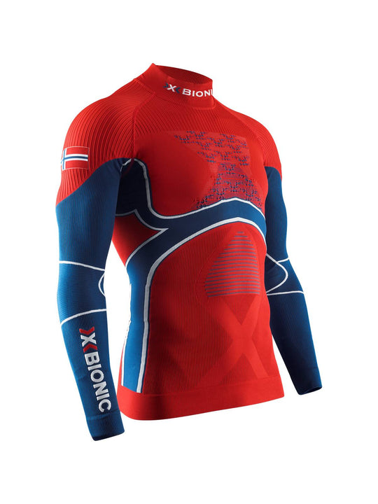 Koszulka termoaktywna X-BIONIC ENERGY ACCUMULATOR 4.0 PATRIOT SHIRT TURTLE NECK NORWAY - Adventure Sports

