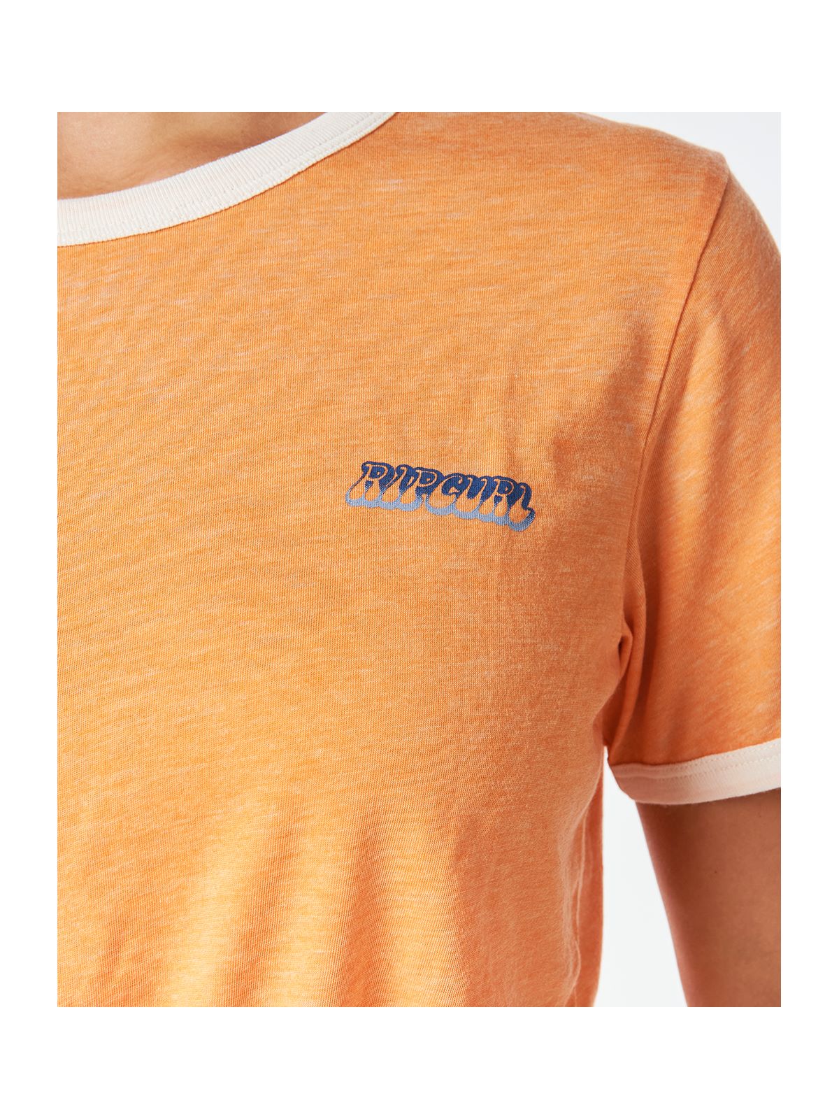 T-Shirt RIP CURL Surf Revival Ringer - pomarańczowy