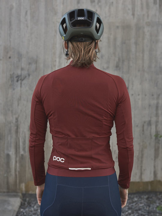 Koszulka rowerowa POC W&#39;S Ambient Thermal Jersey czerwony
