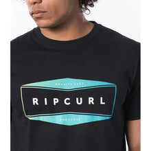 T-Shirt męski RIP CURL NEON S/S TEE czarny - Koszulka - Adventure Sports
