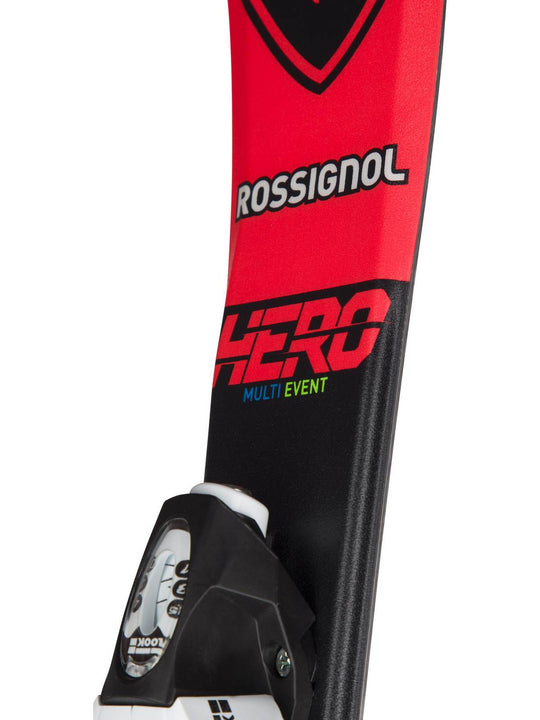 Narty dziecięce ROSSIGNOL HERO Pro Team + wiązania LOOK 4 Gw Black Bulk - Adventure Sports
