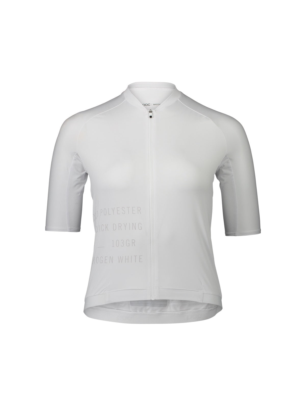 Koszulka rowerowa POC W's PRISTINE PRINT Jersey - biały