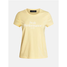 T Shirt Peak Performance W Original Tee - żółty - Koszulka - Adventure Sports
